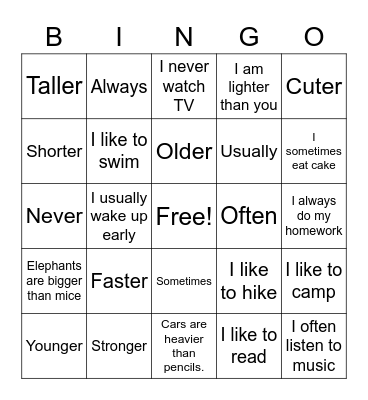 This Week Bingo Card