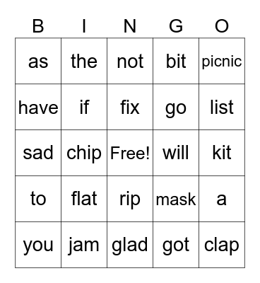 Module 1 Week 1 Bingo Card