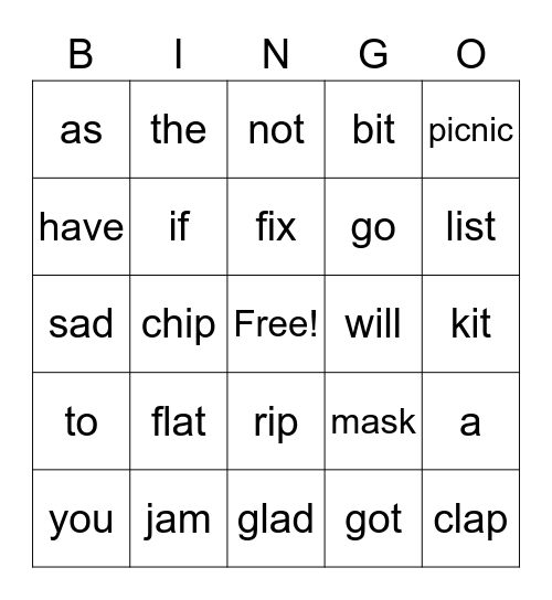 Module 1 Week 1 Bingo Card