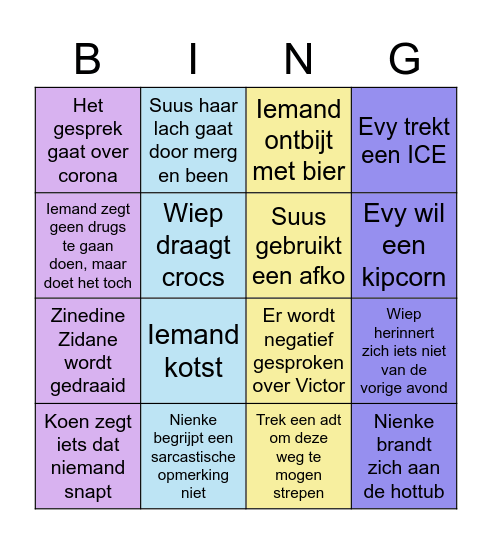 SKT Bergen Bing Maarten Bingo Card