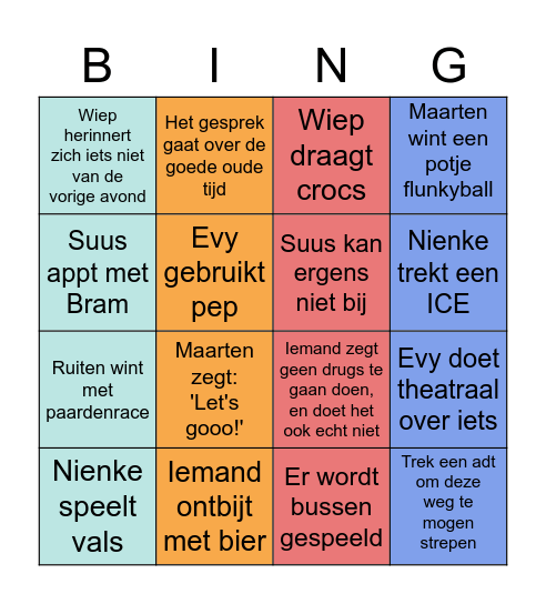 SKT Bergen Bing Koen Bingo Card
