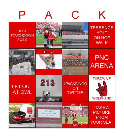 WOLFPACK BINGO MTP Bingo Card