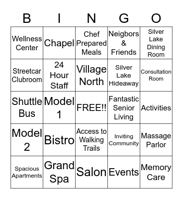 Polar Ridge Bingo Card