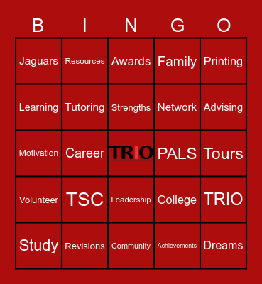 TRIO BINGO Card