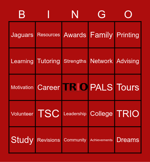 TRIO BINGO Card