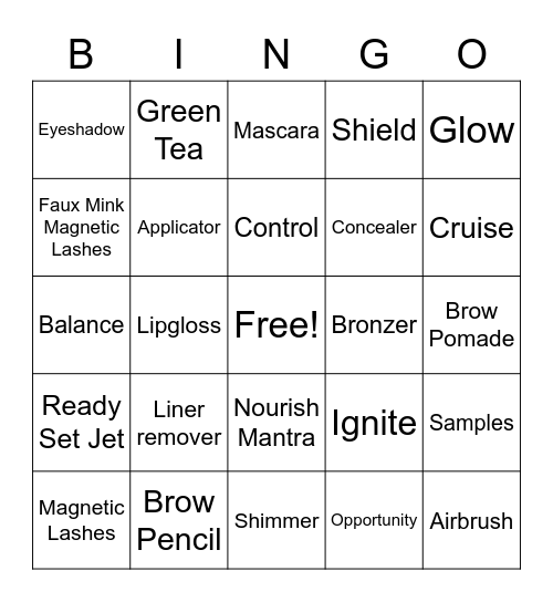 Everra Bingo Bash Bingo Card