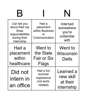 Find Someone Who... Bingo Card