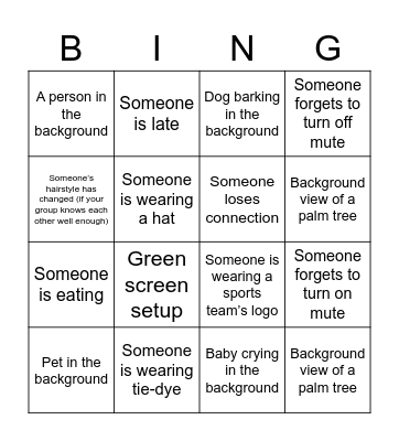 Eventhub Bingo Card