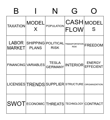 Dr. Valadez's IB Bingo Card