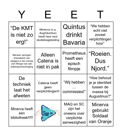 EL CID Voorzittersdebat BINGO Card