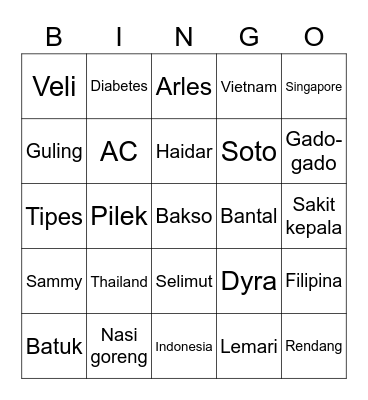 GABS Bingo Card