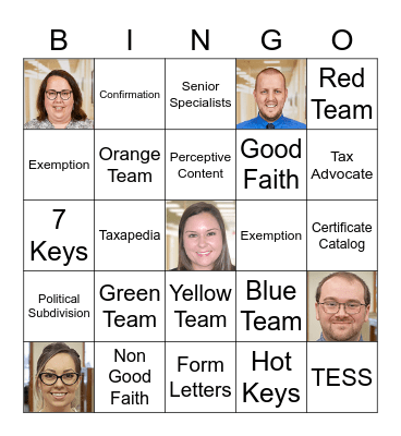 CEAT Bingo Card