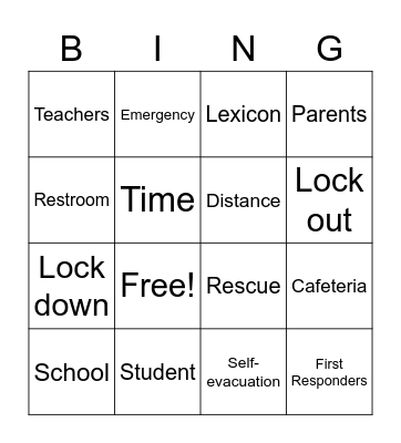 SRP Part II Video Bingo Card
