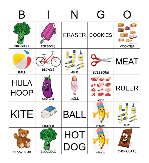 FISK - ENGLISH Bingo Card