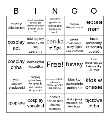 animy i mangusie Bingo Card
