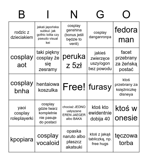 animy i mangusie Bingo Card