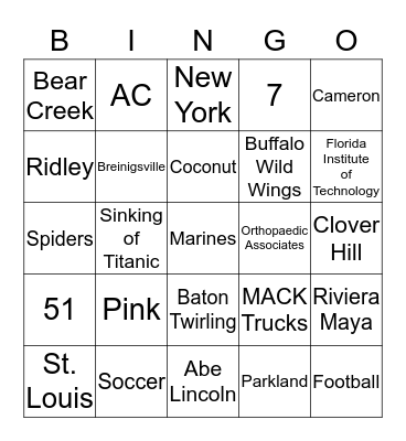 ALL ABOUT TARA AND ANDREW Bingo Card