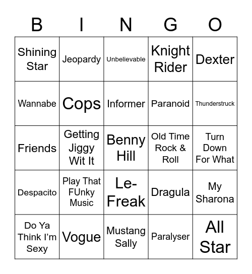 Bingo 3 Bingo Card