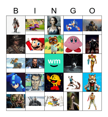 Most Influential Video Game Characters! Bingo Card