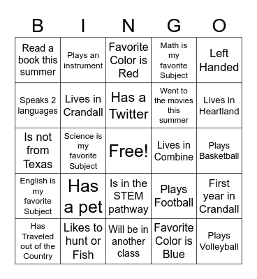 Bingo Card