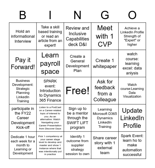 Kris's Bingo Card Bingo Card