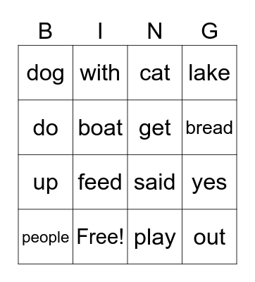 Cathy's Vocab Words Bingo Card