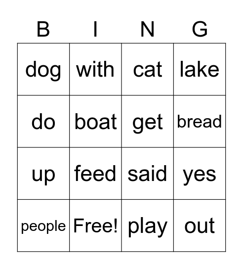 Cathy's Vocab Words Bingo Card