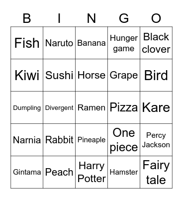 Asta's Bingo Board Bingo Card