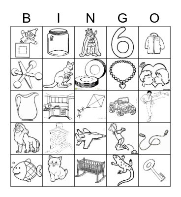 Random Pictures Bingo Card