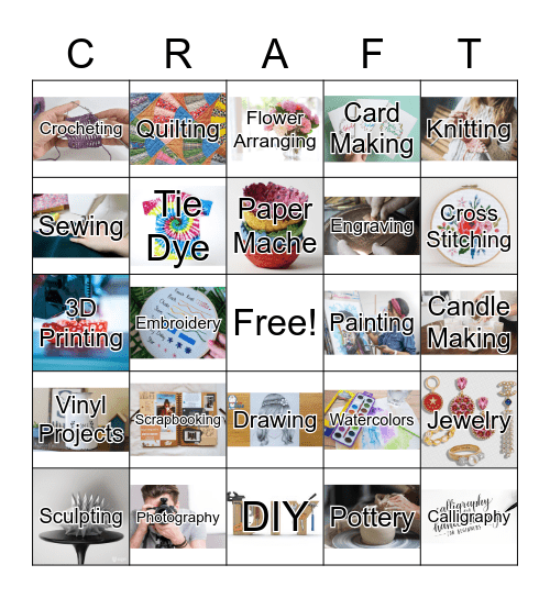 Crafting Bingo Card