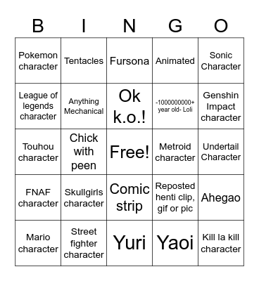 Cultured bingo Card