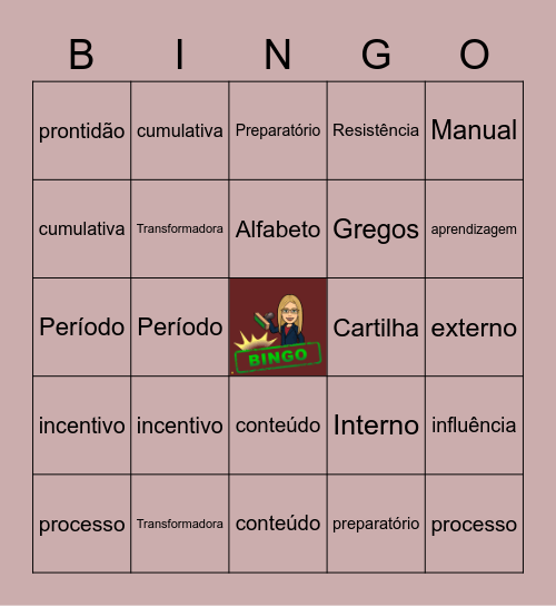 Aula 2 Bingo Card
