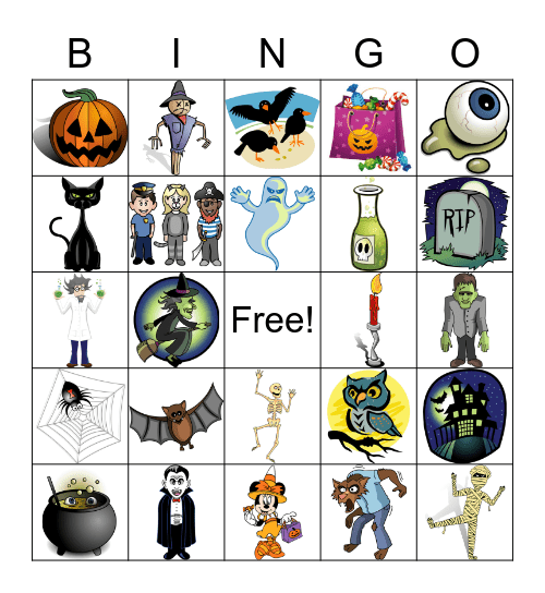 Halloween Bingo Card
