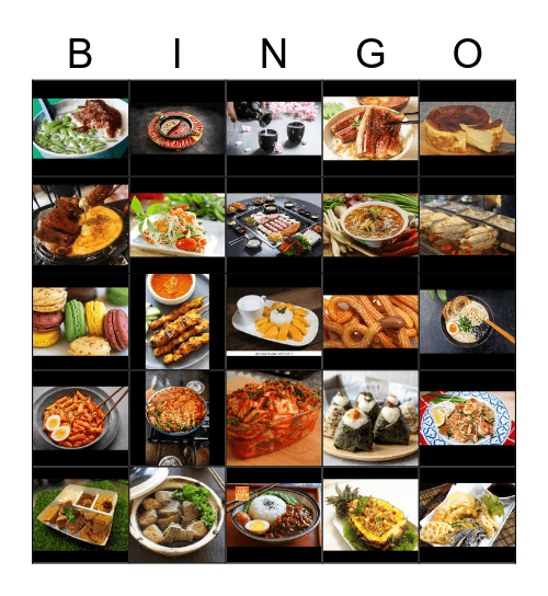 Food From Different Country Bingo Card