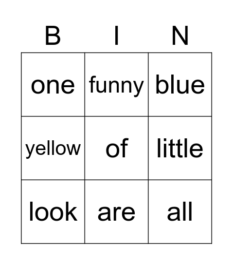 Tricky words 9W2 & 3 Bingo Card
