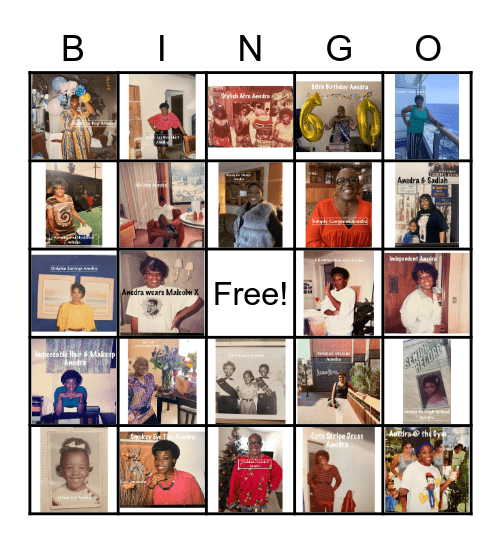 Anedra BINGO Card