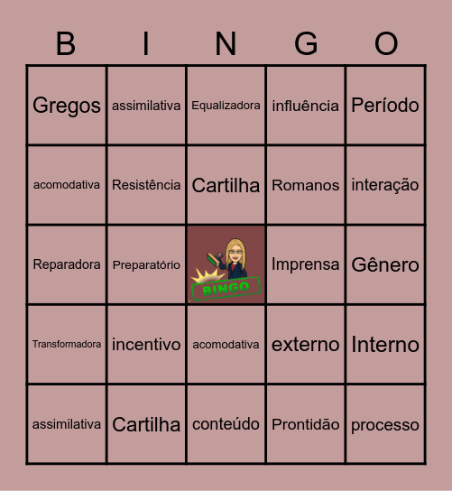 Aula 2 Bingo Card
