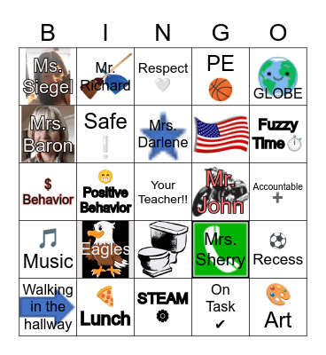 GLOBE Bingo! Bingo Card