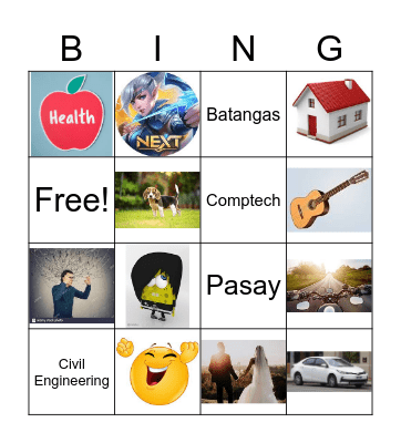 About me Bingo Card