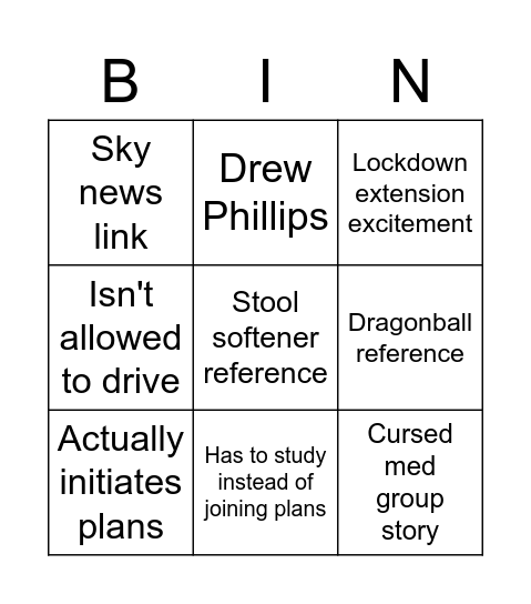 cringebingo Card
