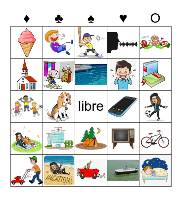 Durante el verano (Over the summer)... Bingo Card