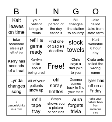 November Bingo Card