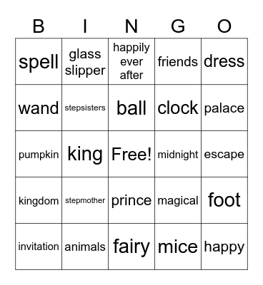 FAIRYTALE! Bingo Card