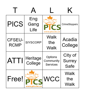 REACH WALK PASSPORT Bingo Card