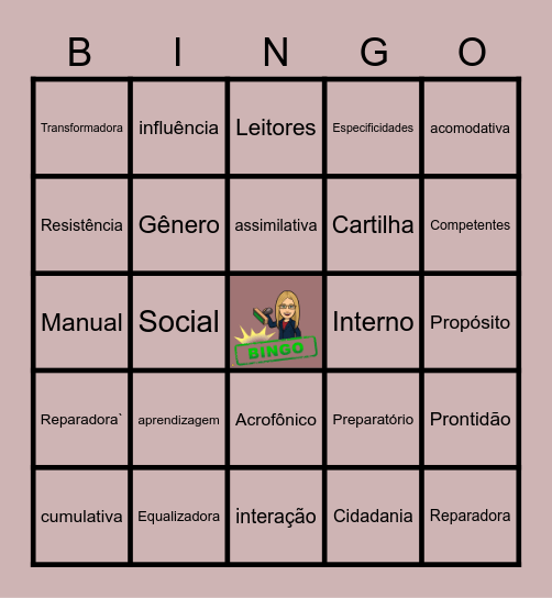 Aula 2 Bingo Card