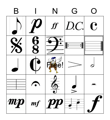 Back-to-Band Bingo Card