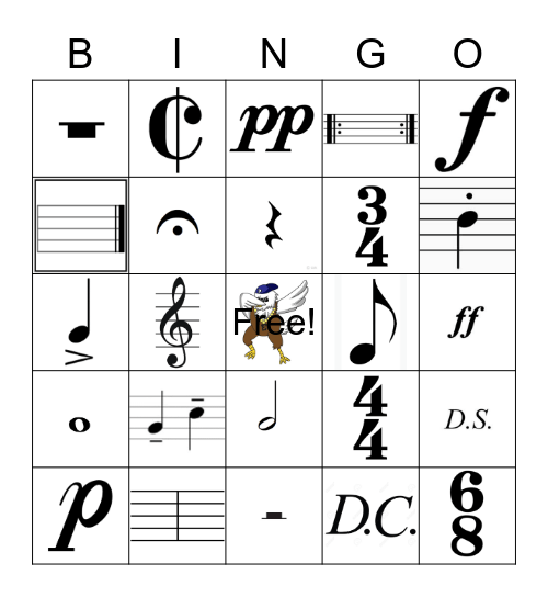 Back-to-Band Bingo Card