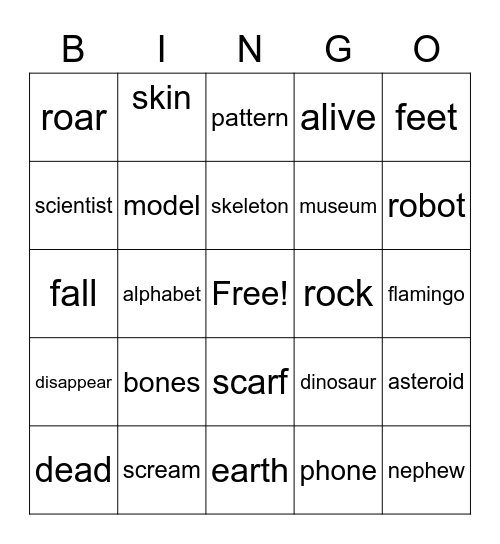 UNIT 3 BINGO Card