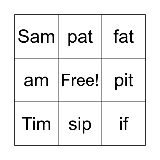 LLLL Stage 1 Bingo Card