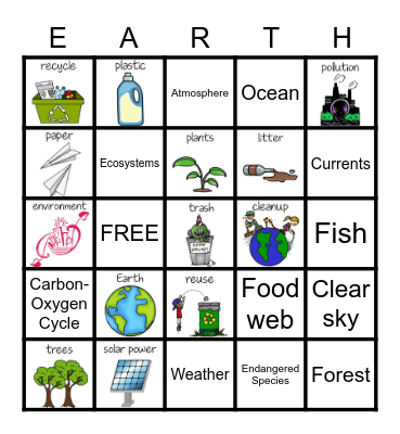 Earth Bingo Card